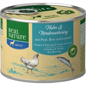 Image du produit REAL NATURE Adult Poulet et hareng de la mer du Nord 6x200 g