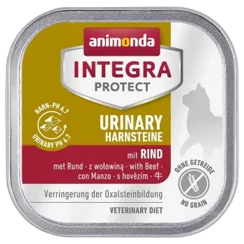 Immagine del prodotto animonda Integra Protect nourriture humide chat, adulte, Urinary Oxalstein Bœuf 16x100 g