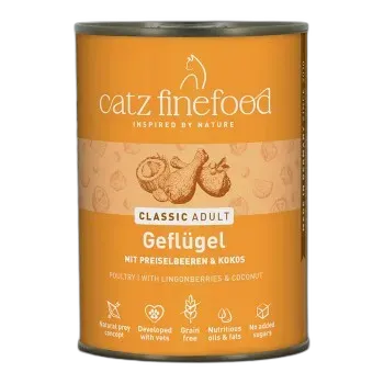 Image du produit Catz finefood nourriture humide chat Classic adulte à la volaille 6x400 g