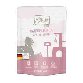 Immagine del prodotto MjAMjAM nourriture humide pour chat adulte, Quetschie 6x300 g Garnelen