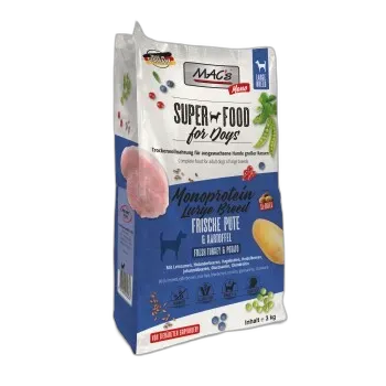 Image du produit MAC's Nourriture sèche MAC’s Dog Mono adultee Large Breed Dinde fraîche 3 kg