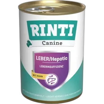 Immagine del prodotto RINTI Canine Nourriture humide pour chien, Adulte, Foie, Boîte 12x400 g