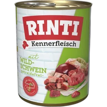 Immagine del prodotto RINTI Kennerfleisch nourriture humide pour chien, adulte, boîte, Wildschwein 12x800 g