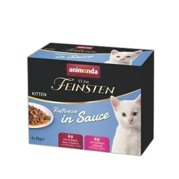 Produktbild zu animonda Vom Feinsten Nassfutter Kitten, Raffinesse, in Sauce, Mixpack 8x85g
