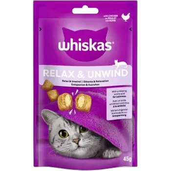 Immagine del prodotto Whiskas Snack Relax & Unwind avec poulet 8x45 g