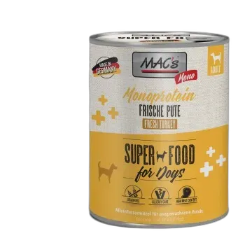 Immagine del prodotto MAC's Nourriture humide chien Monoprotéine adulte Dinde 6x800 g