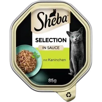 Image du produit Sheba Sélection en sauce avec morceaux de lapin 22x85 g