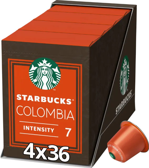 Image du produit Starbucks Single-Origin Colombia by Nespresso Medium Roast, 4x36 capsules