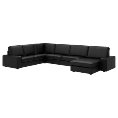Immagine del prodotto KIVIK Divano angolare a 6 posti, con chaise-longue/Grann/Bomstad nero