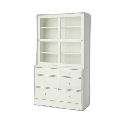 Image du produit HAVSTA Combinaison rgt portes vitrées, blanc, 121x47x212 cm