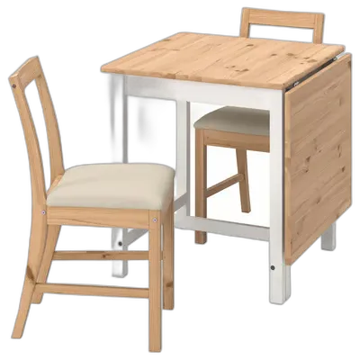 Image du produit PINNTORP / PINNTORP Table et 2 chaises, teinté brun clair teinté blanc/Katorp teinté brun clair, 67/124 cm