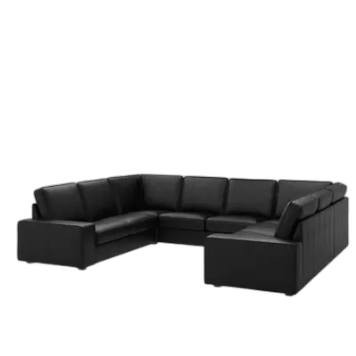 Produktbild zu KIVIK Sofa, U-Form/6-sitzig, Grann/Bomstad schwarz