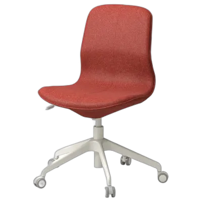 Image du produit LÅNGFJÄLL Chaise conférence, Gunnared rouge orange/blanc
