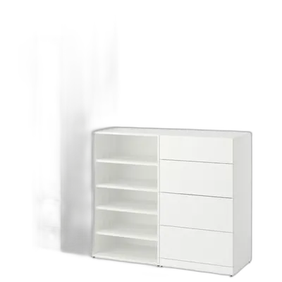 Image du produit LASTARE Combinaison armoire, blanc, 180x42x201 cm