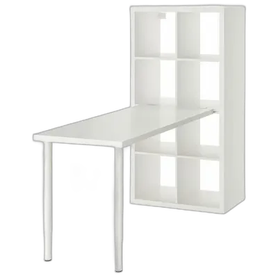 Image du produit KALLAX / LAGKAPTEN Combinaison bureau, blanc, 77x159x147 cm