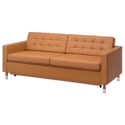 Immagine del prodotto LANDSKRONA Divano letto a 3 posti, Grann/Bomstad ocra bruna/metallo