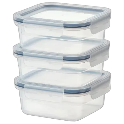 Image du produit IKEA 365+ Boîte de conservation, carré/plastique, 750 ml