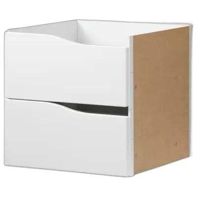 Immagine del prodotto KALLAX Struttura interna con 2 cassetti, ondulato/bianco, 33x33 cm