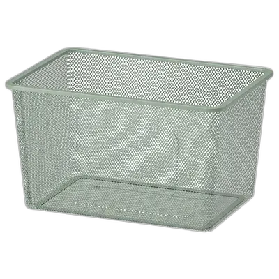 Image du produit TROFAST Boîte de rangement en filet, gris vert clair, 42x30x23 cm