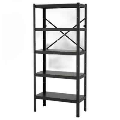 Image du produit BROR Étagère, noir, 85x40x190 cm