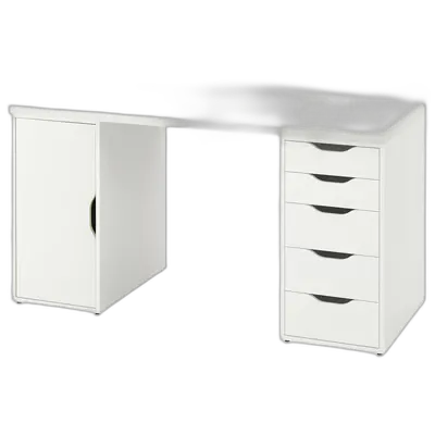 Image du produit LAGKAPTEN / ALEX Bureau, blanc, 140x60 cm