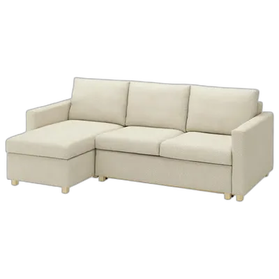 Image du produit SALTSJÖBADEN Convertible 3 places + méridienne, Vittangi beige clair/blanc