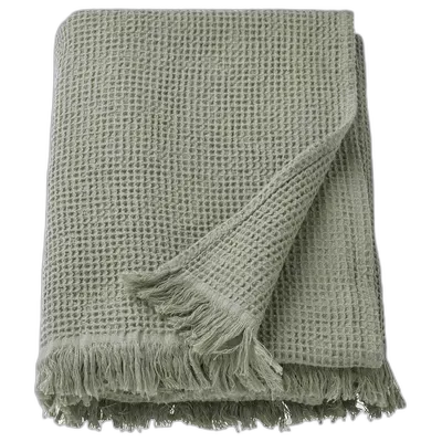 Image du produit VALLASÅN Drap de bain, vert clair, 100x150 cm