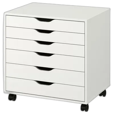 Produktbild zu ALEX Schubladenelement auf Rollen, weiß, 67x66 cm