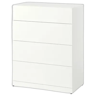 Immagine del prodotto LASTARE Cassettiera con 4 cassetti, bianco, 80x42x100 cm