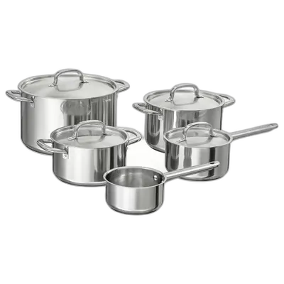 Image du produit IKEA 365+ Ustensiles de cuisson, 9 pièces, acier inoxydable