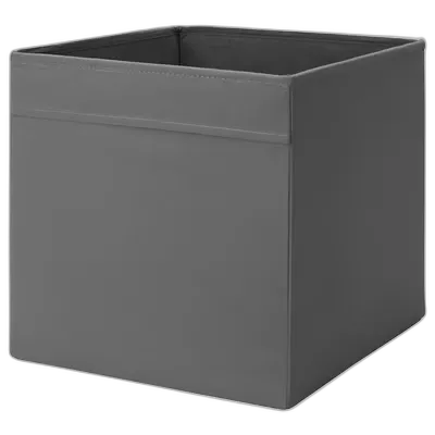 Image du produit DRÖNA Rangement tissu, gris foncé, 33x38x33 cm