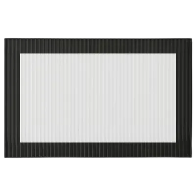 Image du produit FÄLLSVIK Porte vitrée, anthracite/verre cannelé, 60x38 cm