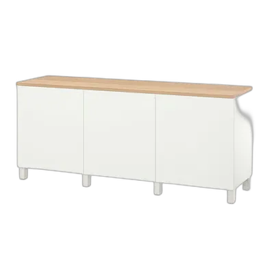 Immagine del prodotto BESTÅ Mobile con ante, bianco/Lappviken/Stubbarp bianco, 180x42x76 cm