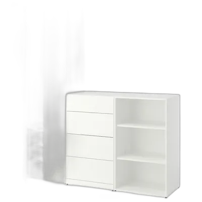 Image du produit LASTARE Combinaison de rangement, blanc, 180x42x201 cm