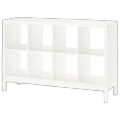 Immagine del prodotto KALLAX Scaffale con base, bianco/bianco, 147x94 cm