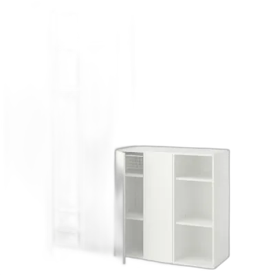 Image du produit LASTARE Combinaison armoire, blanc/avec surmeuble, 180x42x237 cm