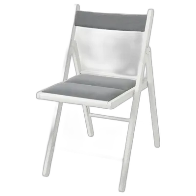 Image du produit FRÖSVI Chaise pliante, blanc/Knisa gris clair