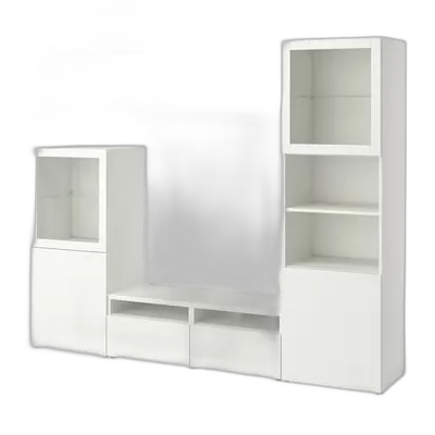 Produktbild zu BESTÅ / LACK TV-Möbel, Kombination, weiß, 240x42x193 cm