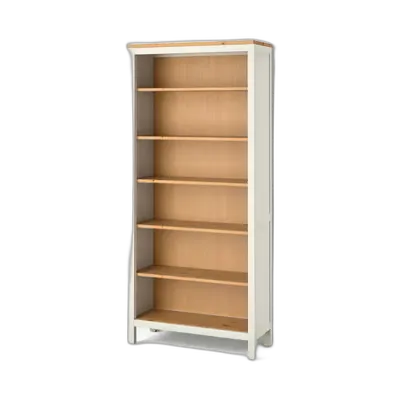 Image du produit HEMNES Bibliothèque, teinté blanc/brun clair, 90x197 cm