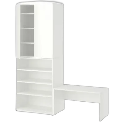 Immagine del prodotto LASTARE Combinazione di mobili, bianco/con panca, 170x42x201 cm
