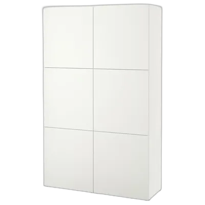 Produktbild zu BESTÅ Aufbewahrung mit Türen, weiß/Lappviken weiß, 120x42x193 cm