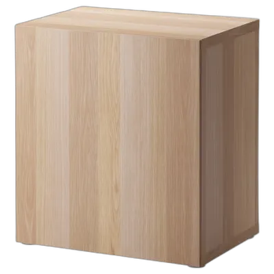 Image du produit BESTÅ Étagère avec porte, effet chêne blanchi/Lappviken effet chêne blanchi, 60x42x64 cm