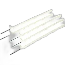 Produktbild zu Pfahl weiss 107 cm