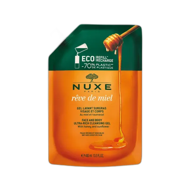 Image du produit NUXE RDM Gel Lavant Eco-Refill Rêve De Miel Eco-Recharge Gel Lavant Surgras Visage & Corps
