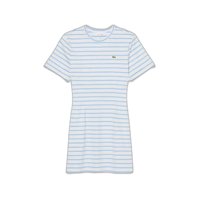 Image du produit LACOSTE Robe Courte Rayée à Manches Courtes