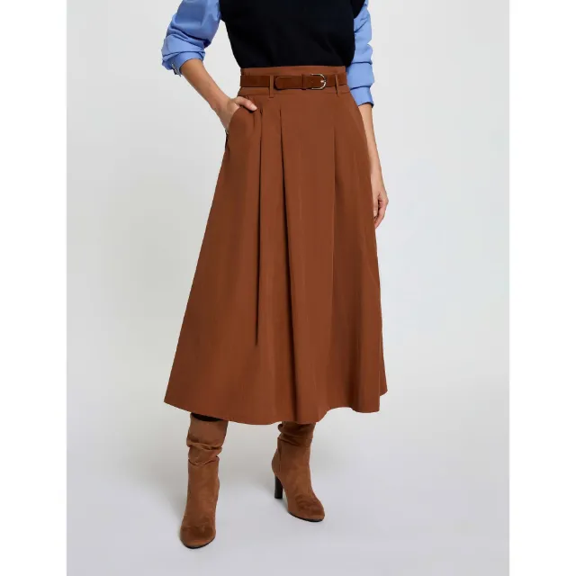 Image du produit MORGAN Jupe Midi avec Ceinture