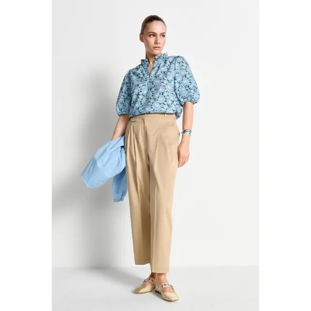 Produktbild zu Rich & Royal Bluse mit Blumenmuster und Rüschenkragen
