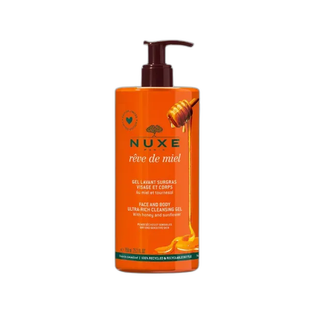 Image du produit NUXE OS RDM Gel Surgras Vis.&Corps Rêve de Miel Gel Lavant Surgras Visage et Corps