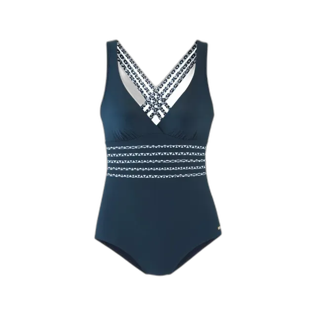 Image du produit LASCANA Maillot de bain une pièce avec bretelles et ceinture à motif géométrique