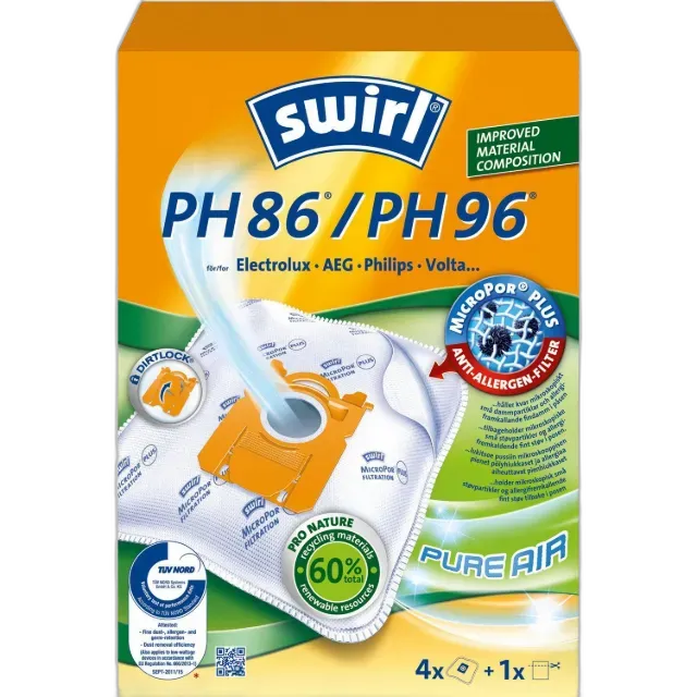 Produktbild zu swirl Staubsaugerbeutel PH86/PH96 4P (HINWEIS 3 Stück DFP)